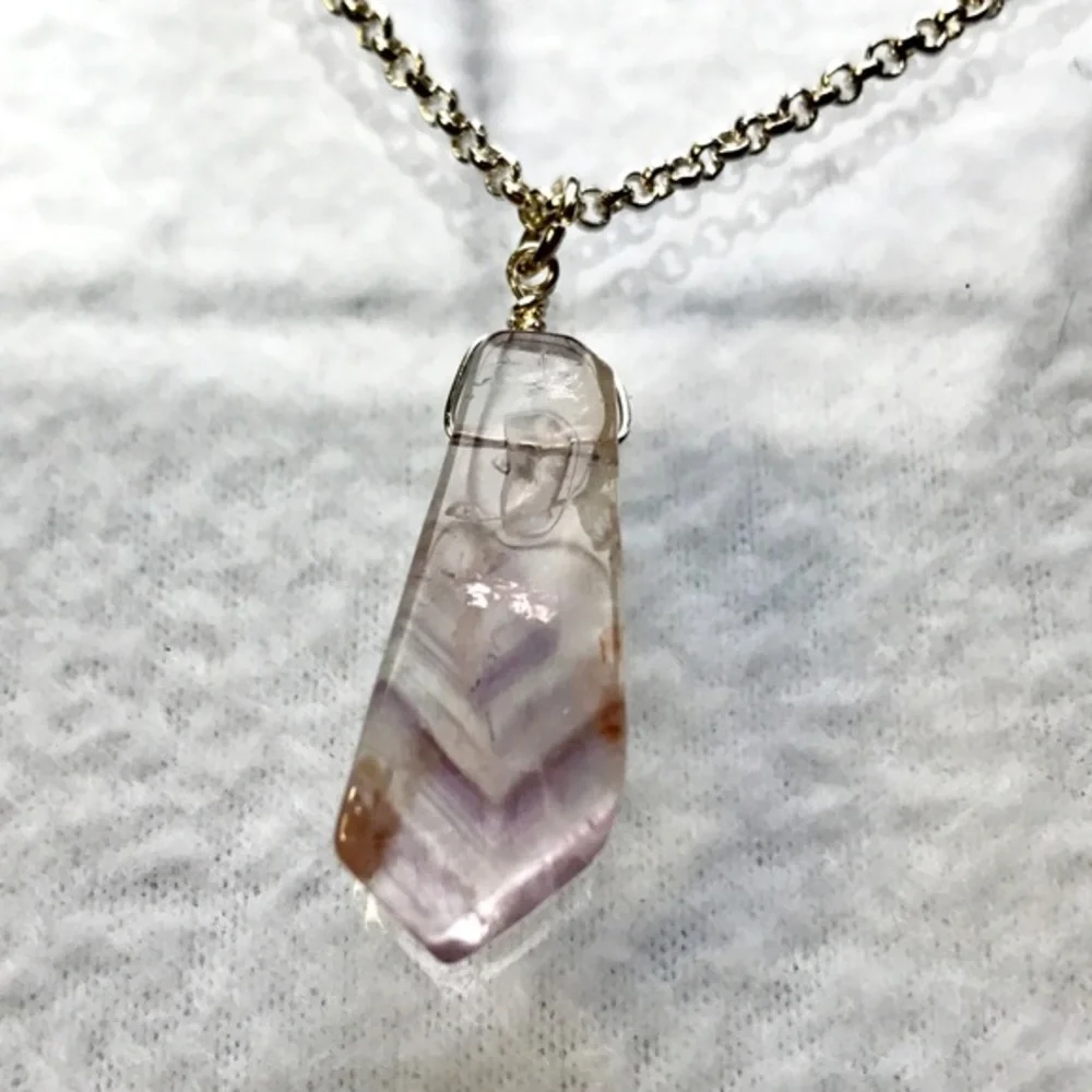 Hand Crafted Amethyst Charm Necklace - Picture 2 of 3